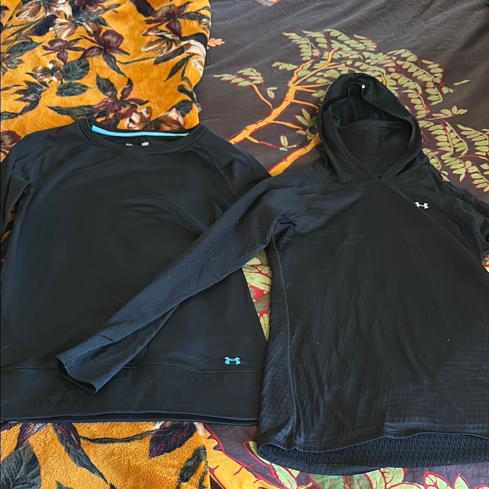 Under Armour Black Long Sleeve and Hoodie Set